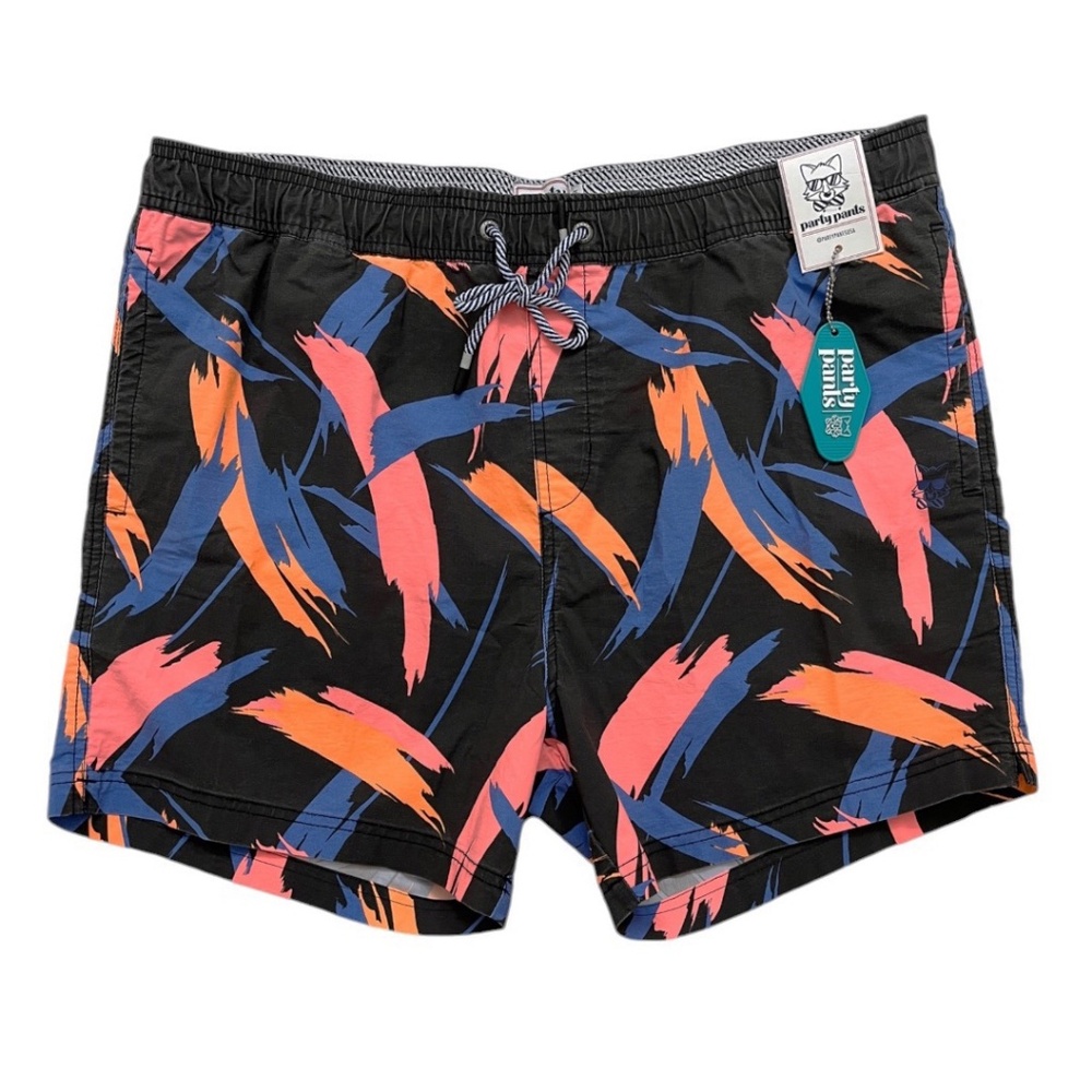 Party Pants Stroker Men's Swim Trunks XXL 5" Inseam